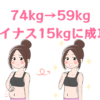 -15kg　ダイエット　成功談　20代
